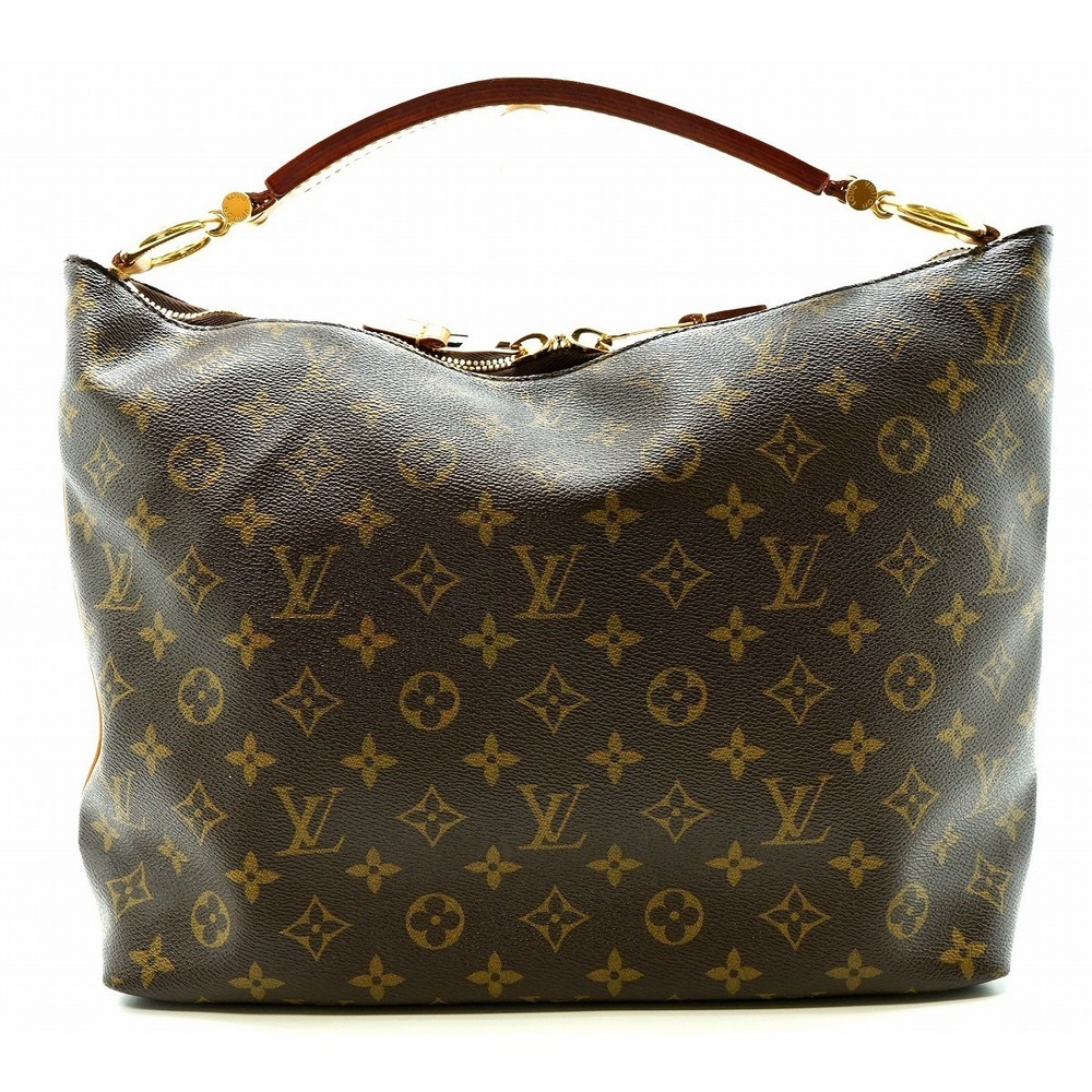 Louis Vuitton Monogram Sully PM Handbag Canvas Brown